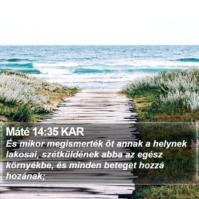 Máté 14:35 KAR Bible Study