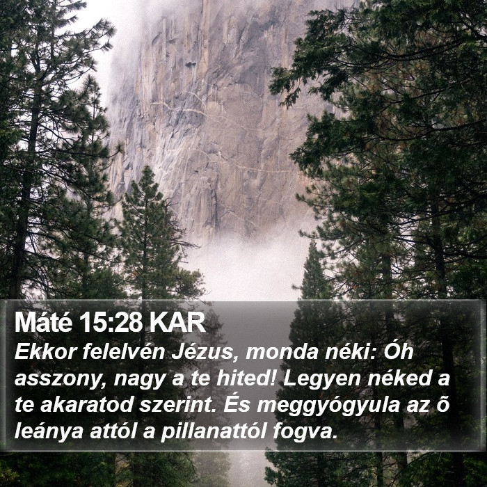 Máté 15:28 KAR Bible Study