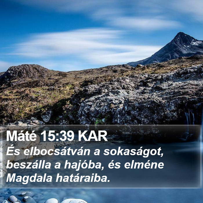 Máté 15:39 KAR Bible Study