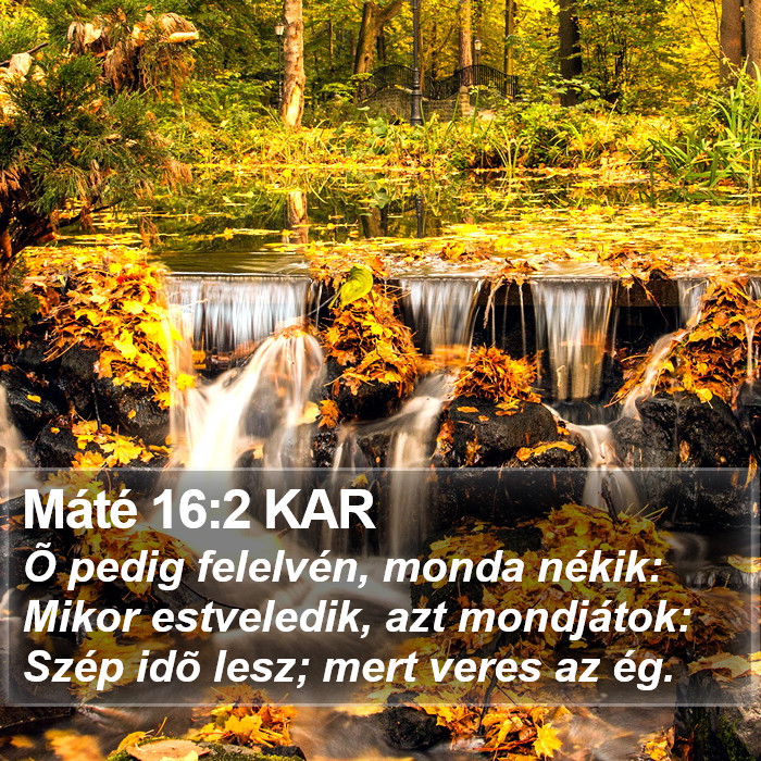 Máté 16:2 KAR Bible Study