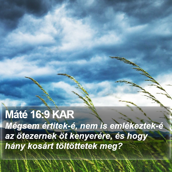 Máté 16:9 KAR Bible Study