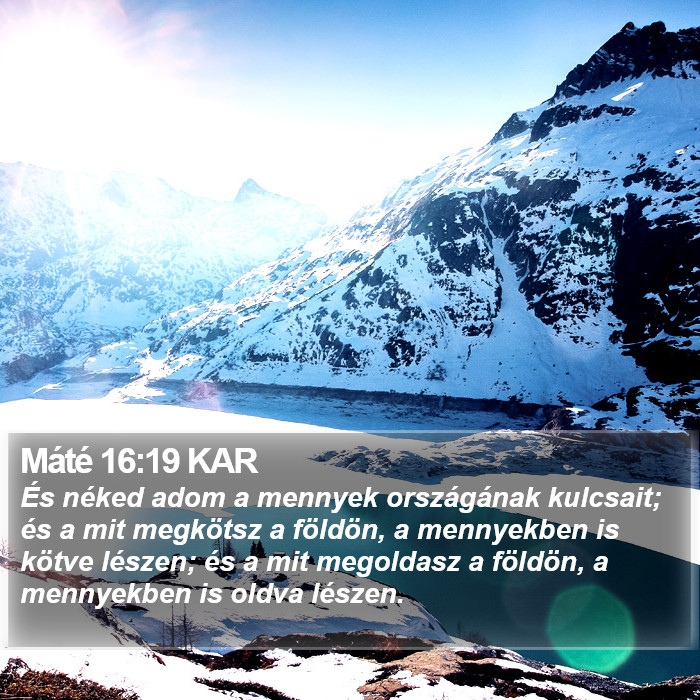 Máté 16:19 KAR Bible Study