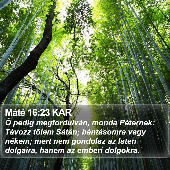 Máté 16:23 KAR Bible Study