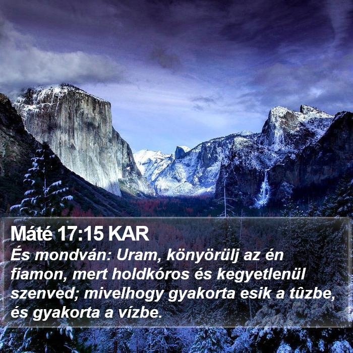 Máté 17:15 KAR Bible Study