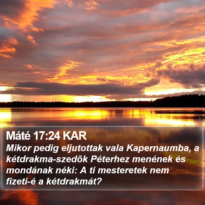 Máté 17:24 KAR Bible Study