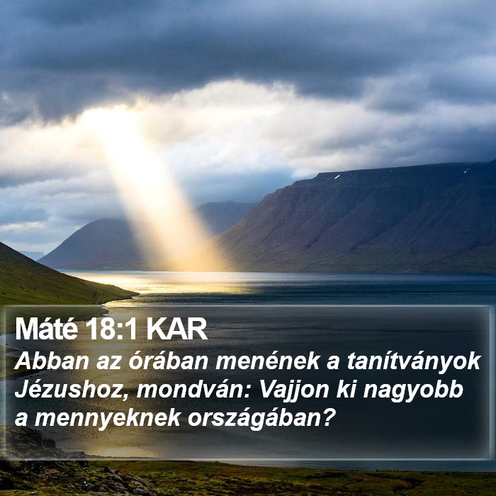 Máté 18:1 KAR Bible Study