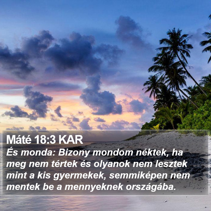 Máté 18:3 KAR Bible Study