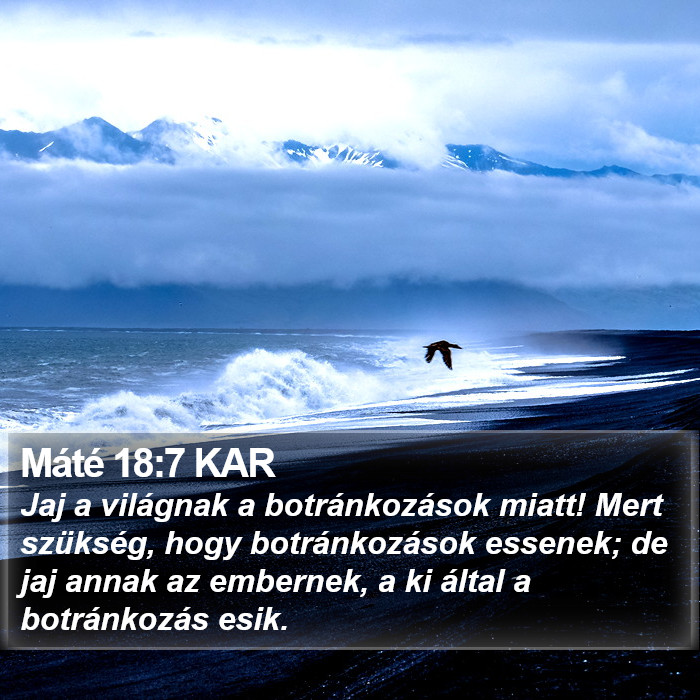 Máté 18:7 KAR Bible Study