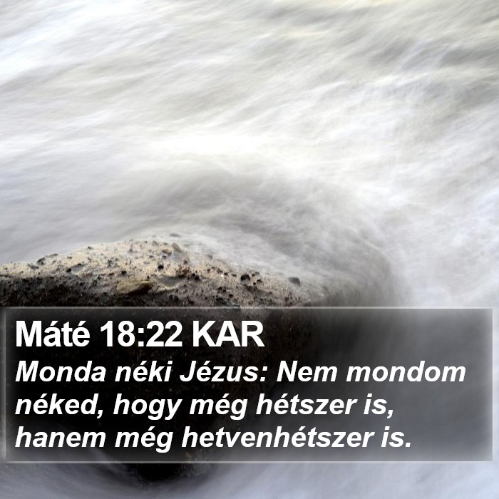 Máté 18:22 KAR Bible Study