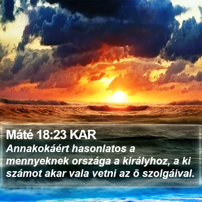 Máté 18:23 KAR Bible Study