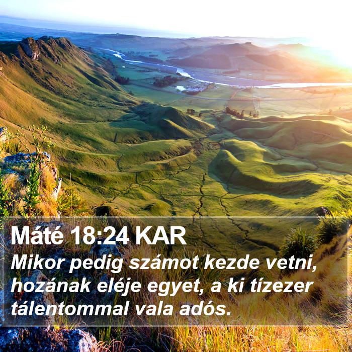 Máté 18:24 KAR Bible Study