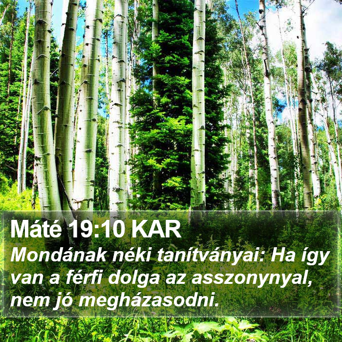 Máté 19:10 KAR Bible Study