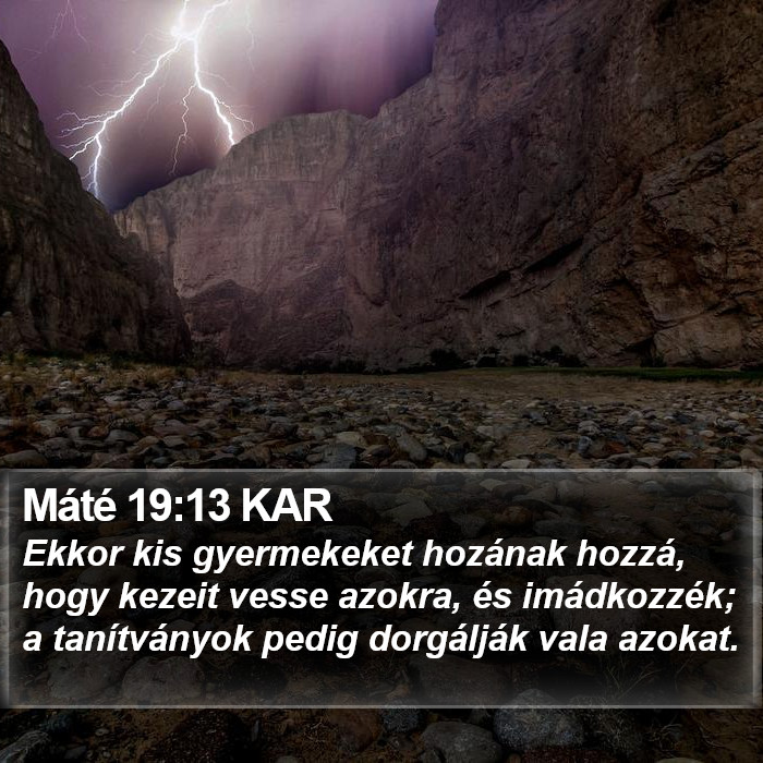 Máté 19:13 KAR Bible Study