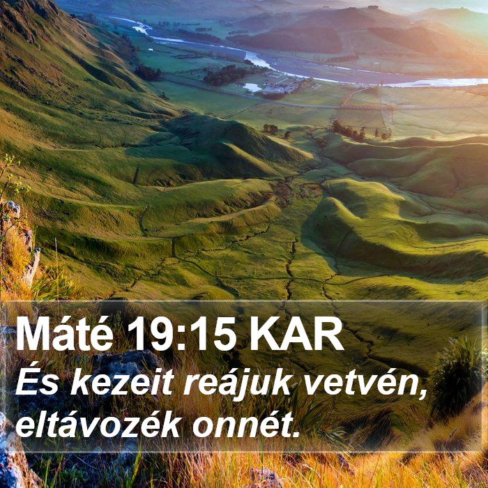 Máté 19:15 KAR Bible Study