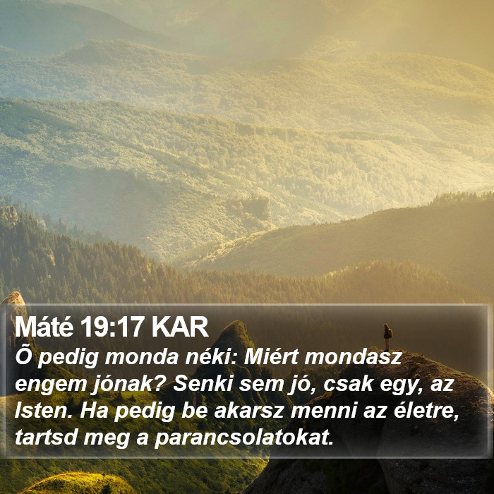 Máté 19:17 KAR Bible Study