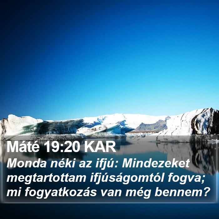 Máté 19:20 KAR Bible Study