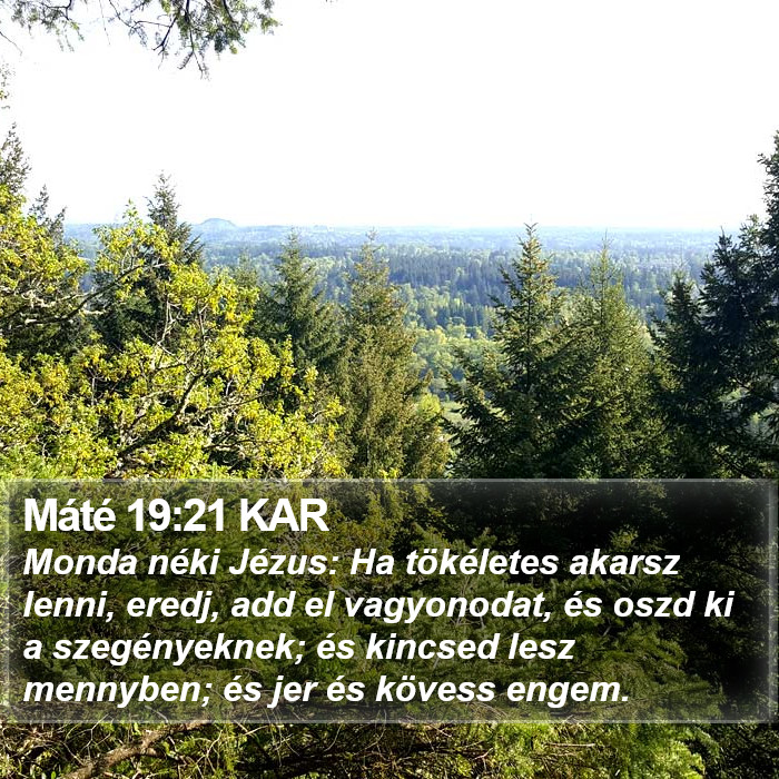 Máté 19:21 KAR Bible Study