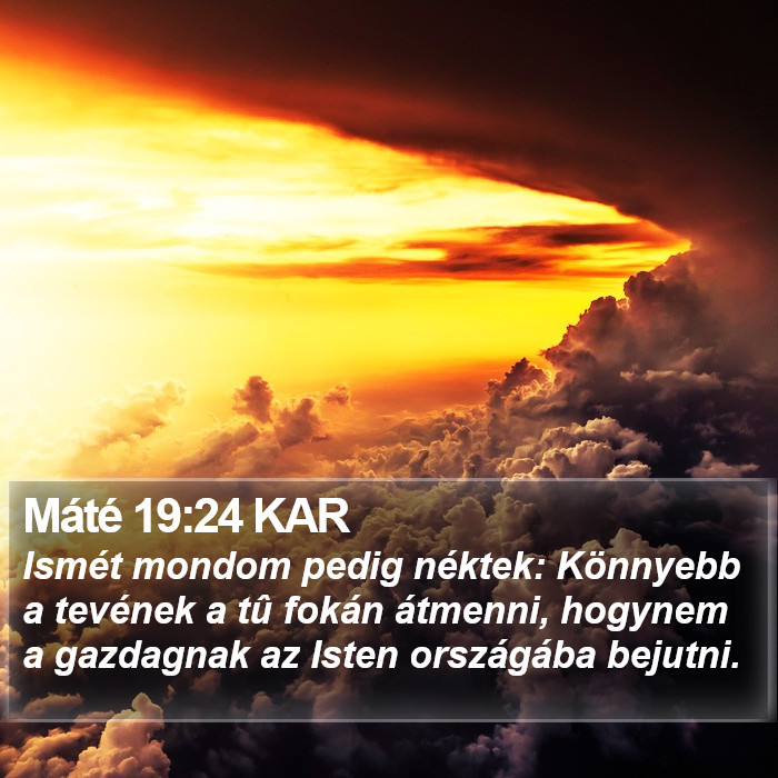 Máté 19:24 KAR Bible Study