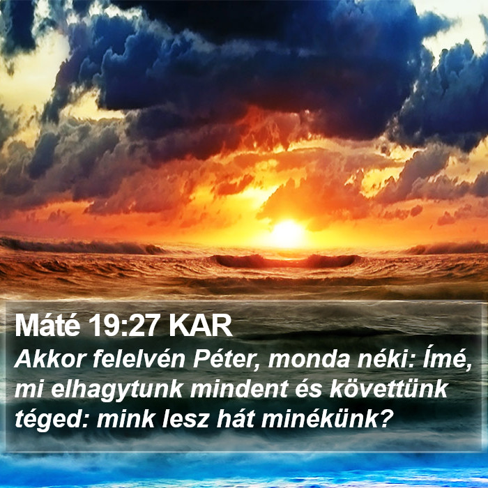 Máté 19:27 KAR Bible Study