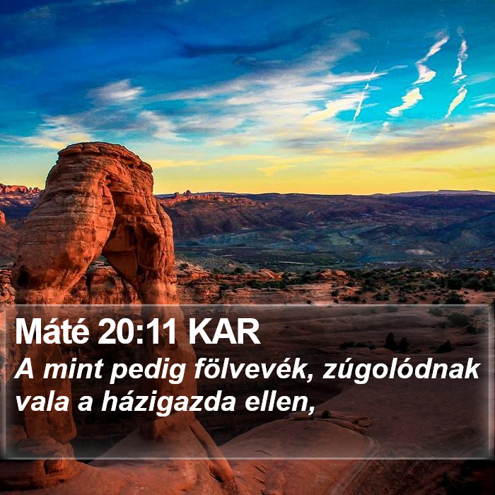 Máté 20:11 KAR Bible Study