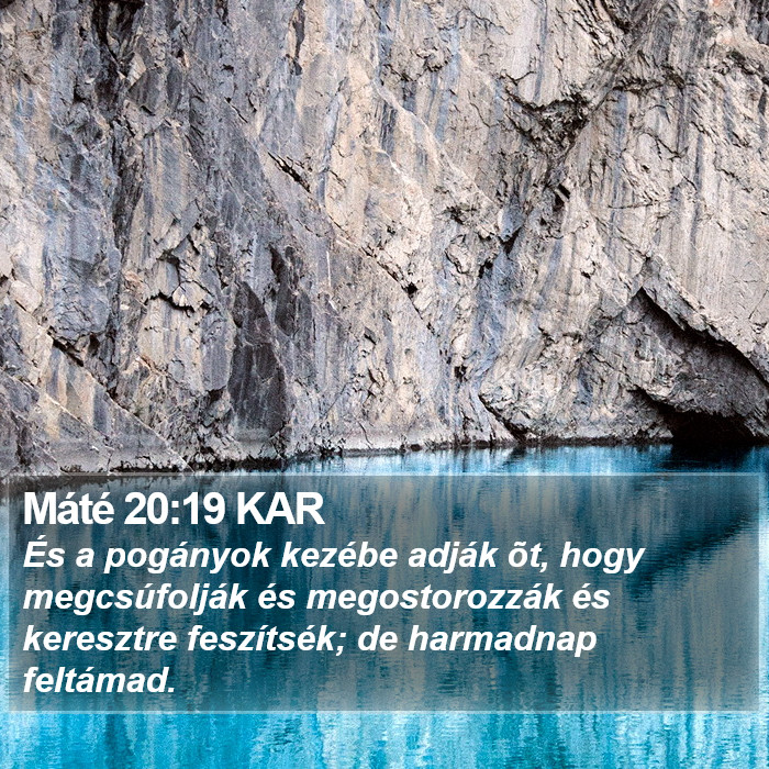 Máté 20:19 KAR Bible Study