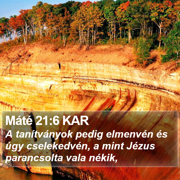 Máté 21:6 KAR Bible Study