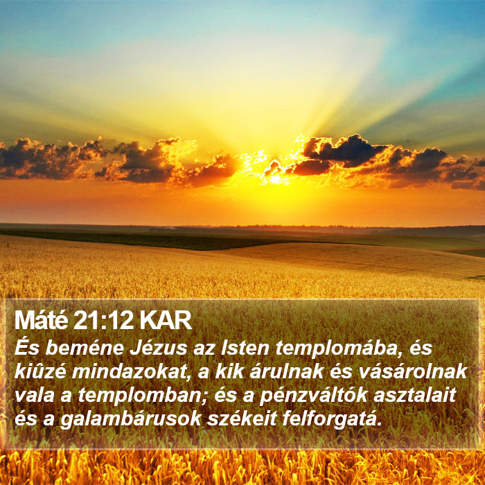 Máté 21:12 KAR Bible Study