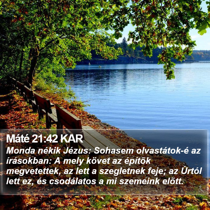 Máté 21:42 KAR Bible Study