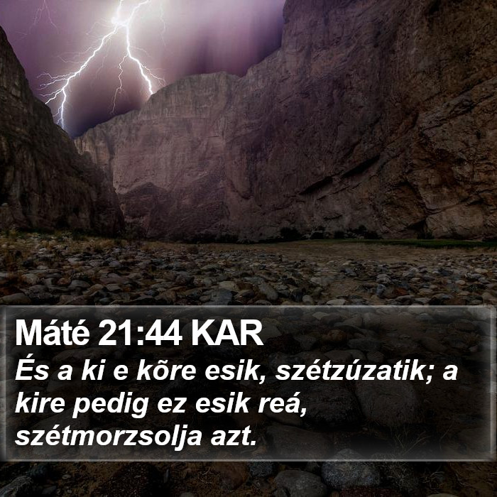 Máté 21:44 KAR Bible Study