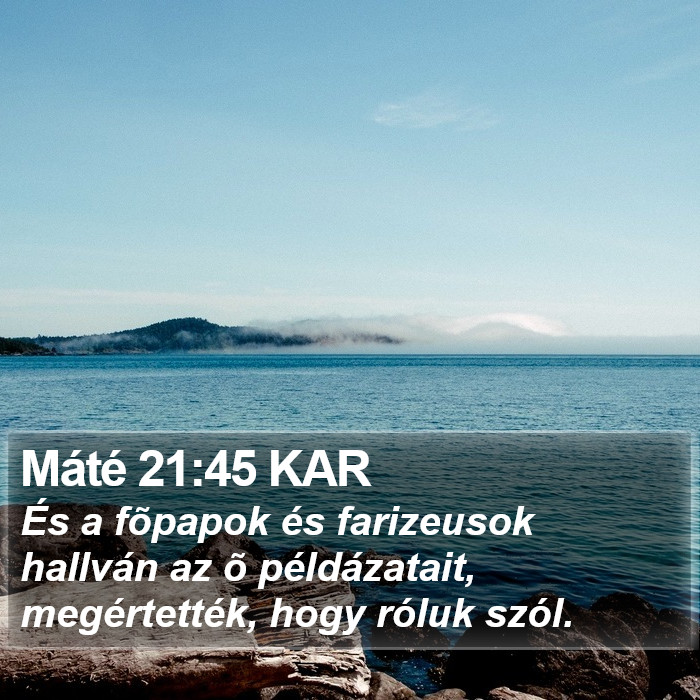 Máté 21:45 KAR Bible Study