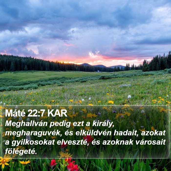 Máté 22:7 KAR Bible Study