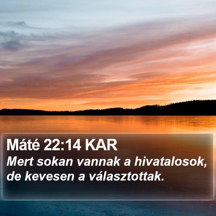 Máté 22:14 KAR Bible Study