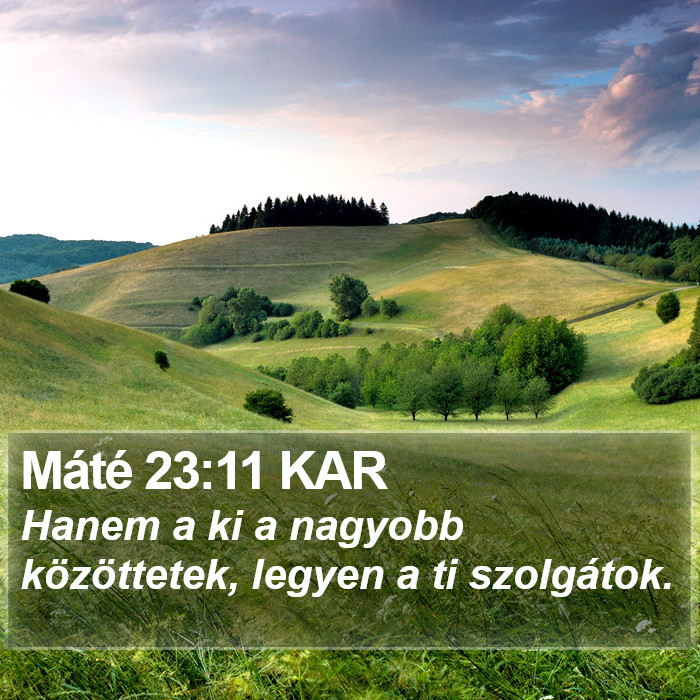 Máté 23:11 KAR Bible Study