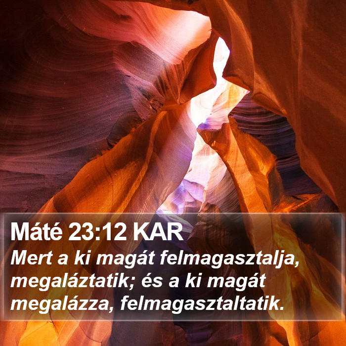 Máté 23:12 KAR Bible Study