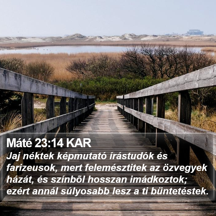 Máté 23:14 KAR Bible Study