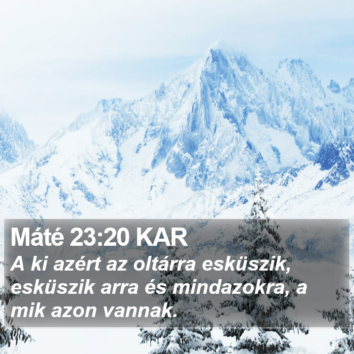 Máté 23:20 KAR Bible Study