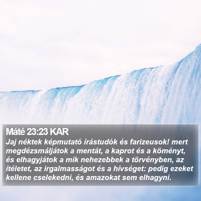 Máté 23:23 KAR Bible Study