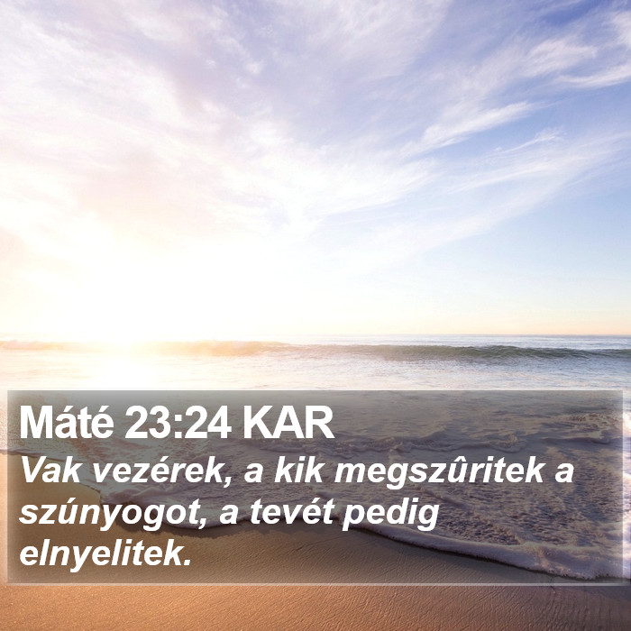 Máté 23:24 KAR Bible Study