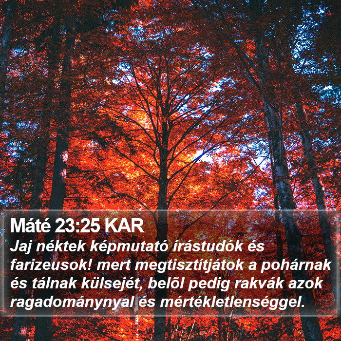 Máté 23:25 KAR Bible Study