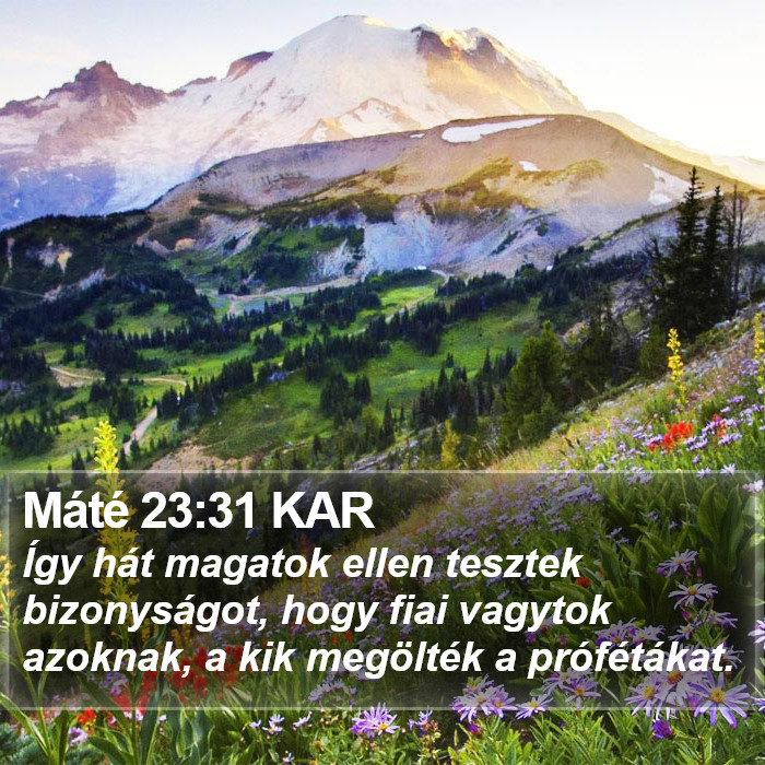 Máté 23:31 KAR Bible Study