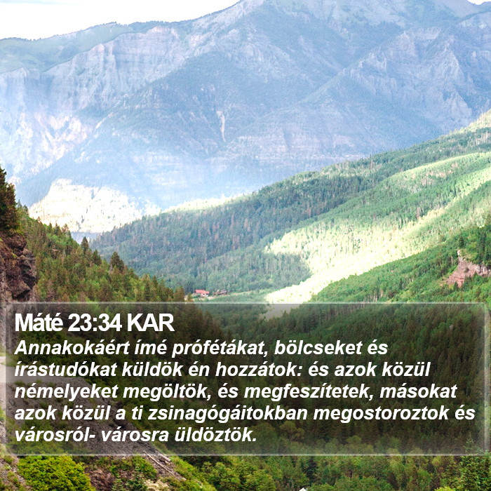 Máté 23:34 KAR Bible Study