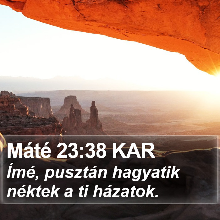 Máté 23:38 KAR Bible Study