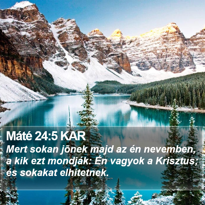 Máté 24:5 KAR Bible Study