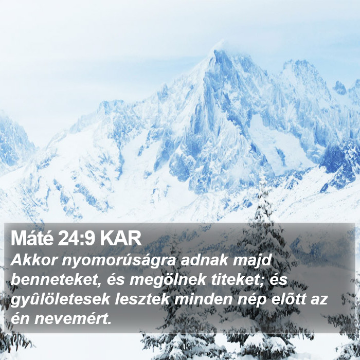 Máté 24:9 KAR Bible Study