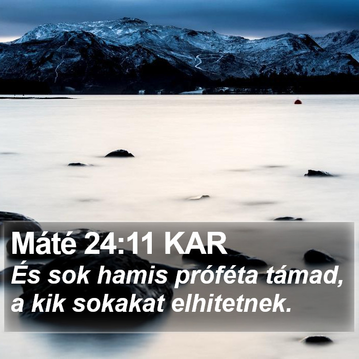 Máté 24:11 KAR Bible Study