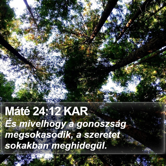 Máté 24:12 KAR Bible Study