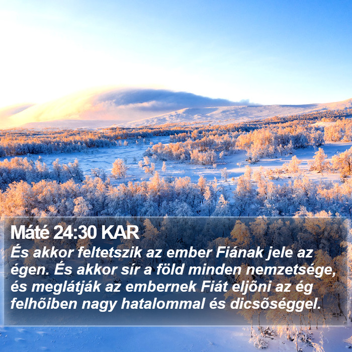 Máté 24:30 KAR Bible Study