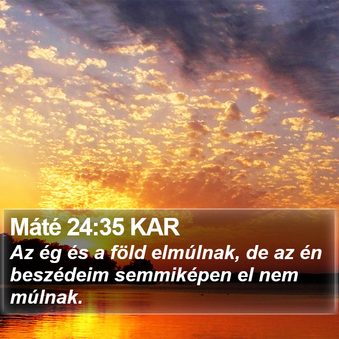 Máté 24:35 KAR Bible Study