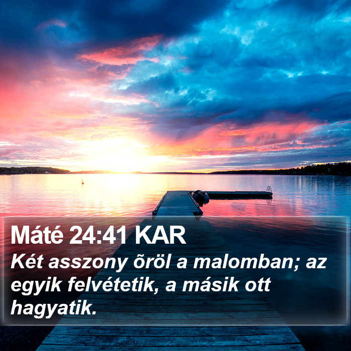 Máté 24:41 KAR Bible Study