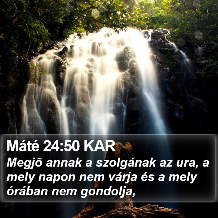 Máté 24:50 KAR Bible Study